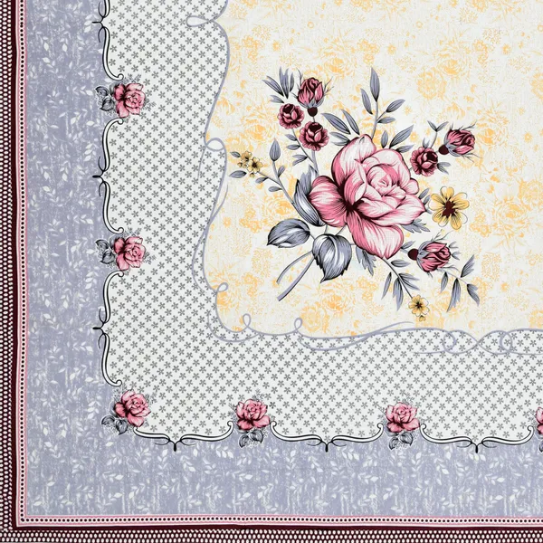 White_Cotton_Rajwada_Phool_Collection_Double_Bedsheet_With_Pillow_Cover_100_X_108_Cm